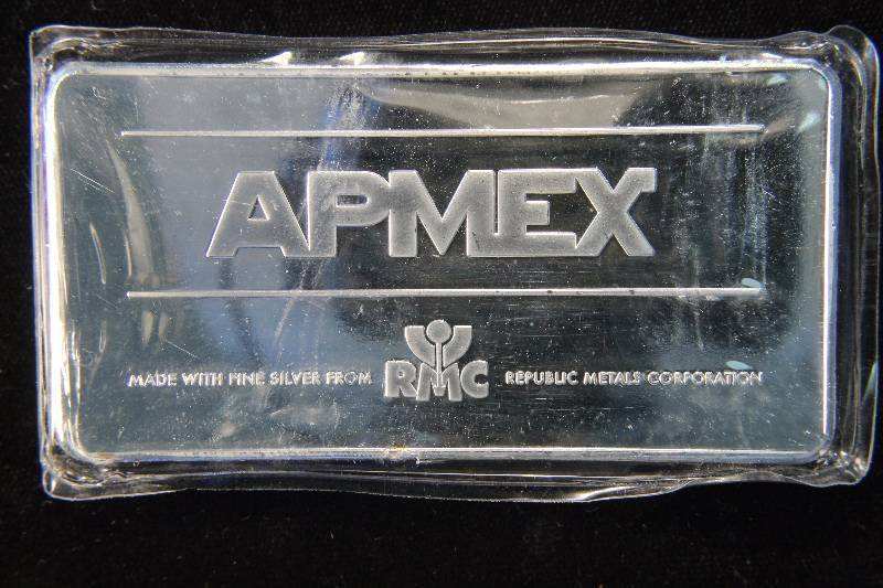 10 TROY OZ. .9999 FINE SILVER APMEX REPUBLIC METALS CORP. RMC SEALED
