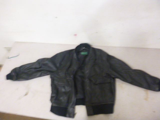 lot 108 image: Hill & Archer Leather Jacket