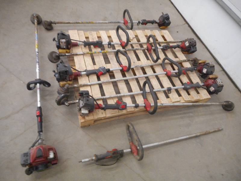 lot 22 image: Pallet Lot Of (9) Kawasaki Grass Tr...