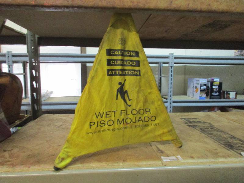 Wet floor sign