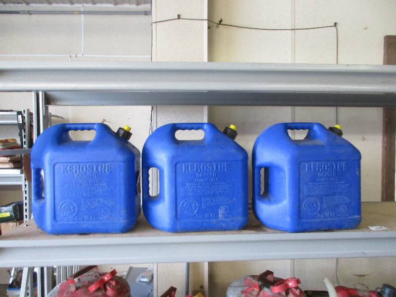 3 Kerosene cans