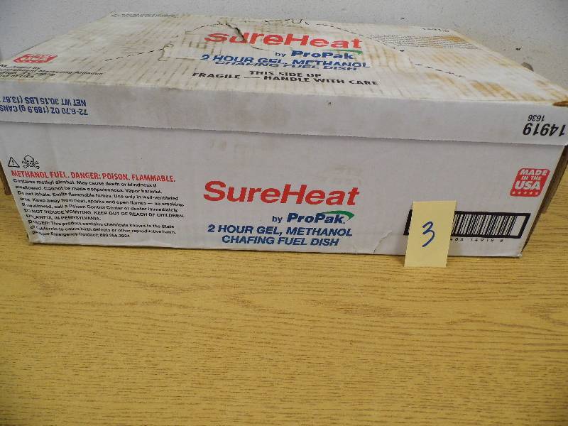 Case of Sureheat Sterno Cans