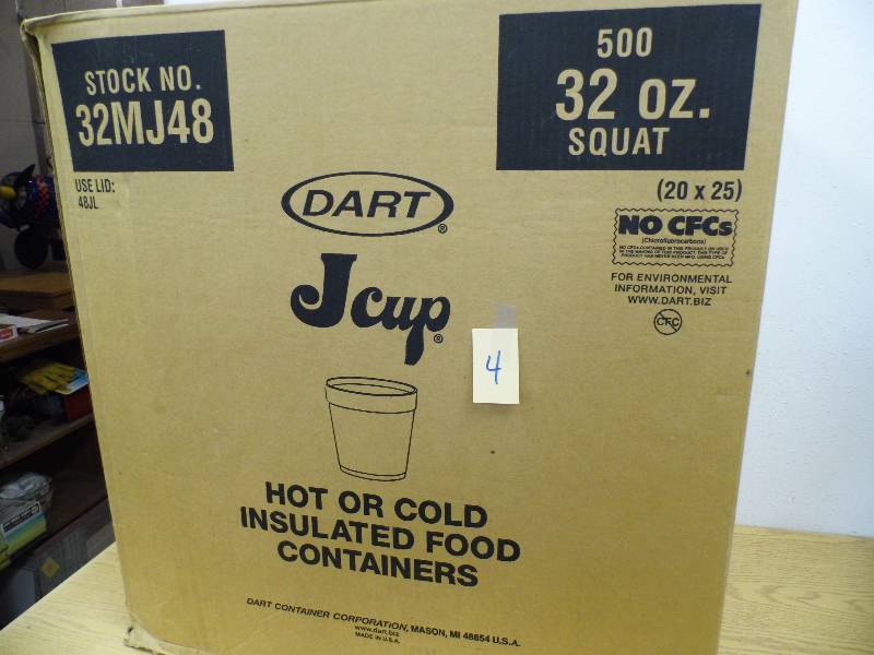 Case of Jcup Insulated Foam Containers