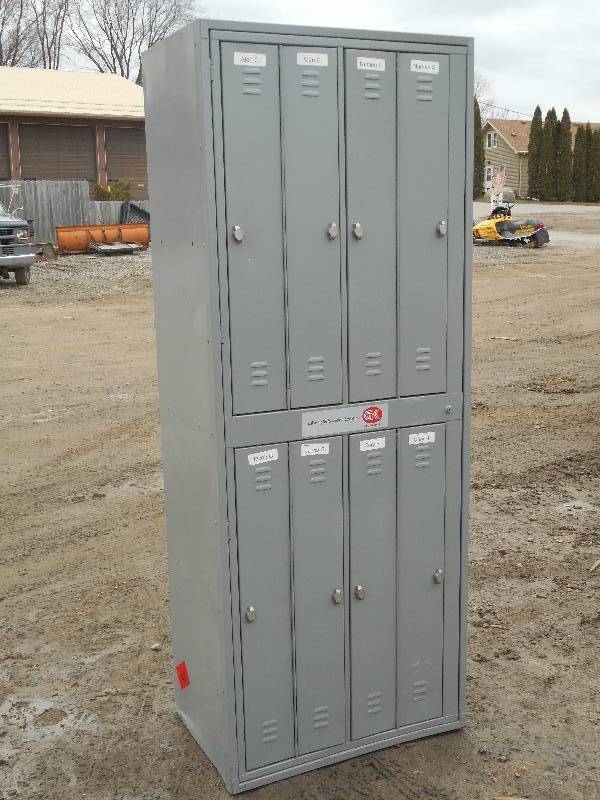 21x33x84 Steel Locker Unit, Lock...