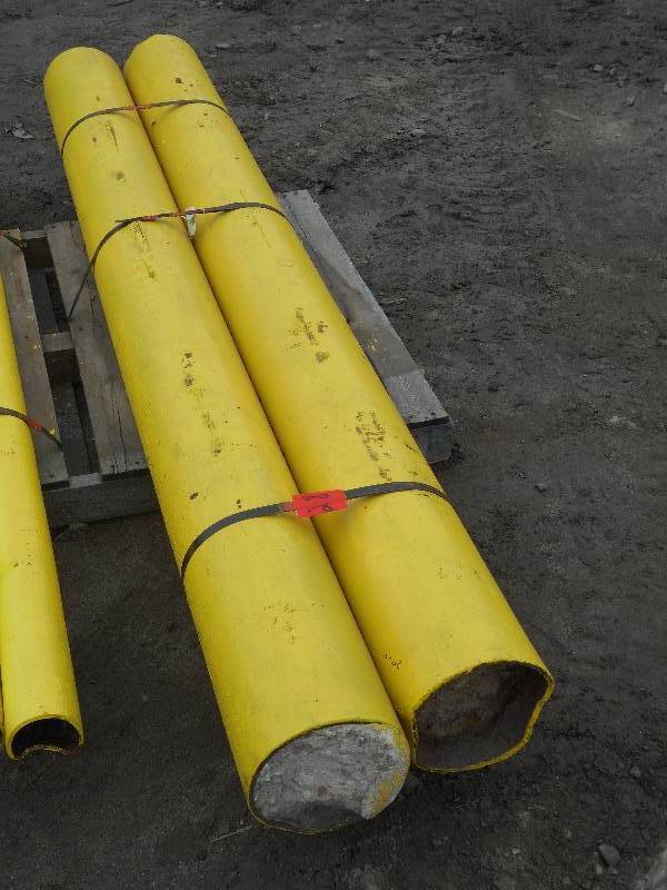 (2) 9x8ft Concrete-Filled Steel Pi...