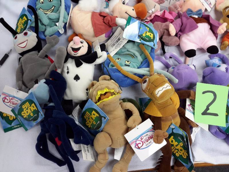 Misc. Disney Bean Bag, Plush Toys as pictured. See last picture of the group for description