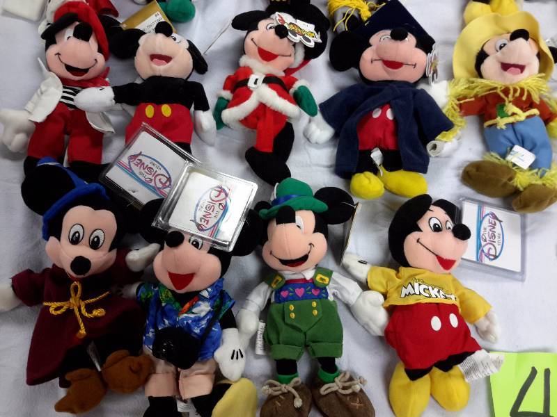 Misc. Disney Bean Bag, Plush Toys as pictured. See last picture of the group for description