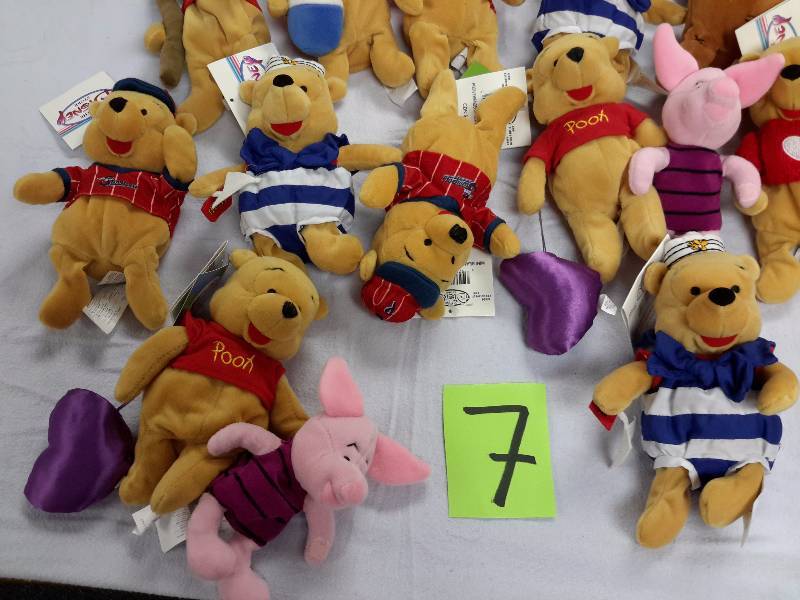 Misc. Disney Bean Bag, Plush Toys as pictured. See last picture of the group for description