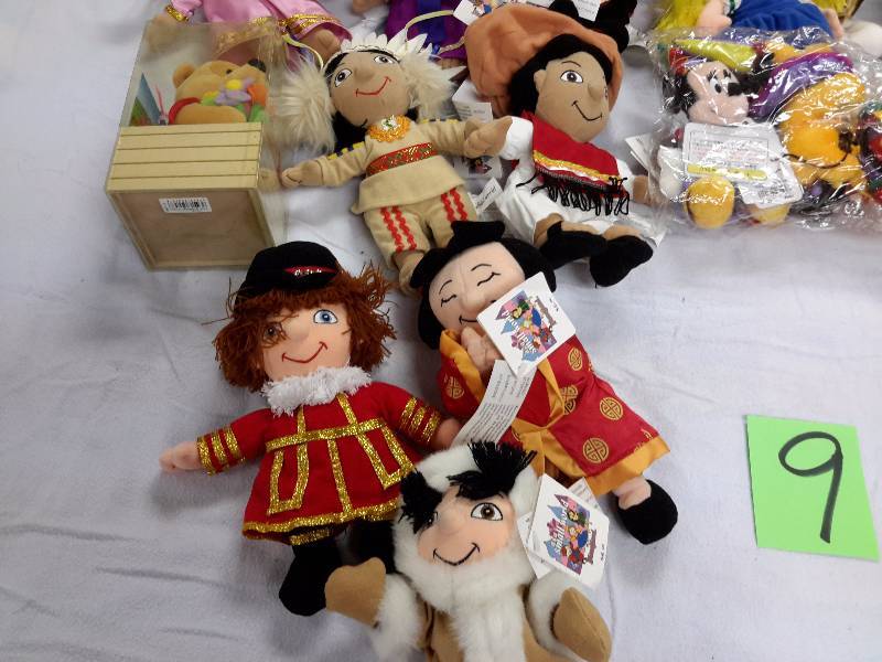 Misc. Disney Bean Bag, Plush Toys as pictured. See last picture of the group for description