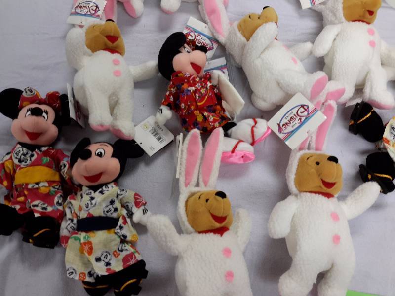 Misc. Disney Bean Bag, Plush Toys as pictured. See last picture of the group for description