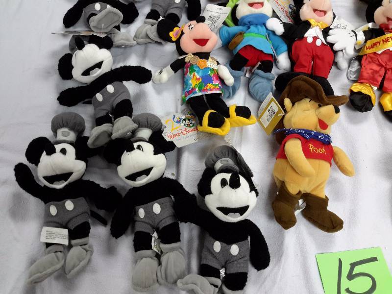 Misc. Disney Bean Bag, Plush Toys as pictured. See last picture of the group for description