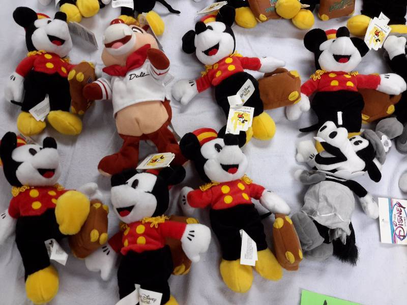Misc. Disney Bean Bag, Plush Toys as pictured. See last picture of the group for description