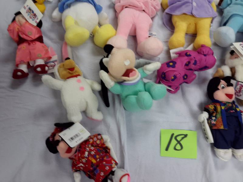 Misc. Disney Bean Bag, Plush Toys as pictured. See last picture of the group for description