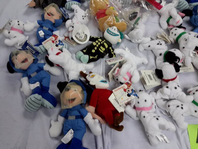 Misc. Disney Bean Bag, Plush Toys as pictured. See last picture of the group for description