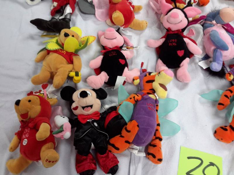 Misc. Disney Bean Bag, Plush Toys as pictured. See last picture of the group for description