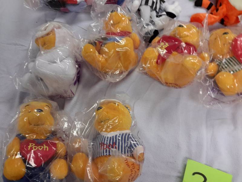 Misc. Disney Bean Bag, Plush Toys as pictured. See last picture of the group for description