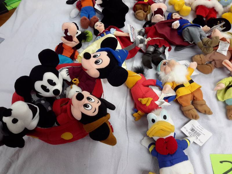 Misc. Disney Bean Bag, Plush Toys as pictured. See last picture of the group for description