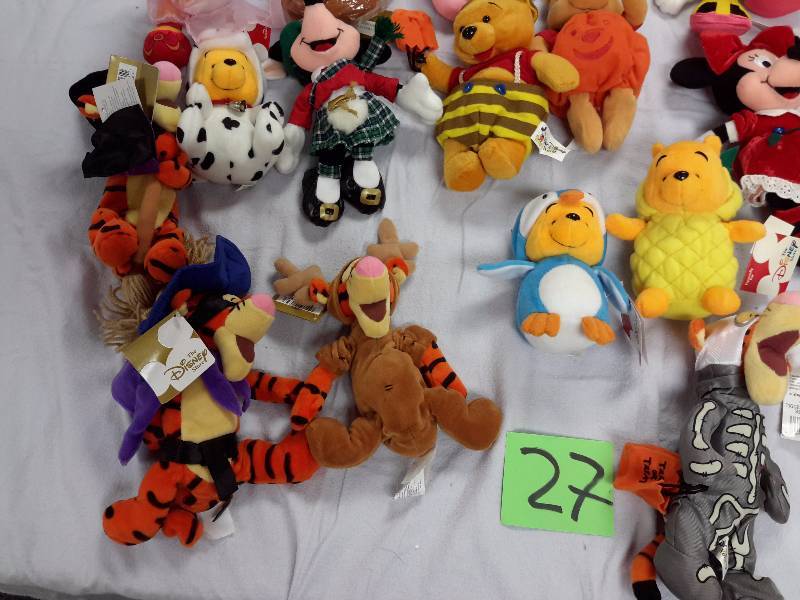 Misc. Disney Bean Bag, Plush Toys as pictured. See last picture of the group for description