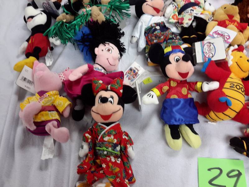Misc. Disney Bean Bag, Plush Toys as pictured. See last picture of the group for description