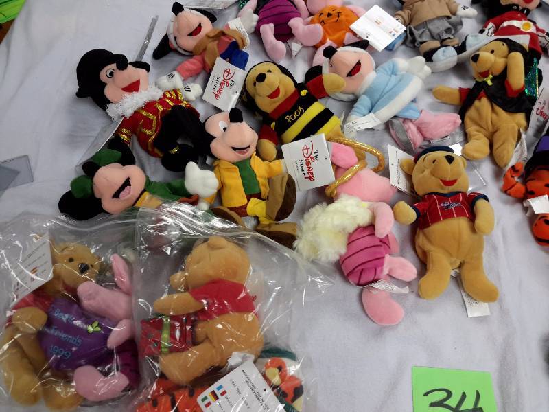 Misc. Disney Bean Bag, Plush Toys as pictured. See last picture of the group for description