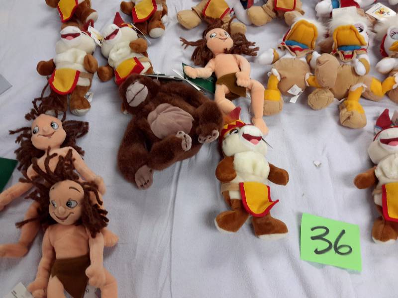 Misc. Disney Bean Bag, Plush Toys as pictured. See last picture of the group for description