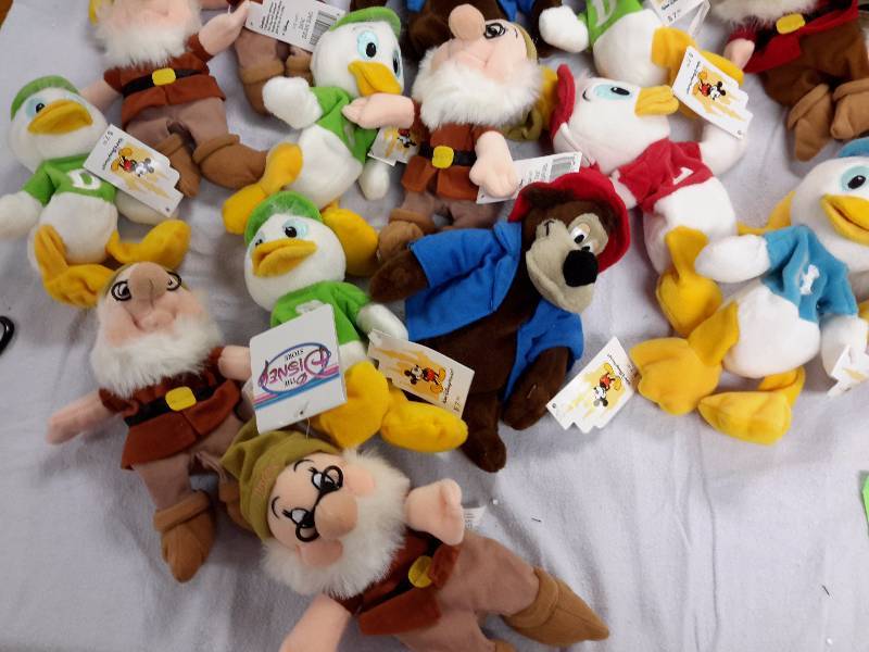 Misc. Disney Bean Bag, Plush Toys as pictured. See last picture of the group for description