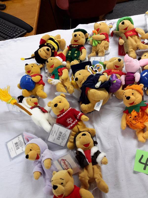 Misc. Disney Bean Bag, Plush Toys as pictured. See last picture of the group for description