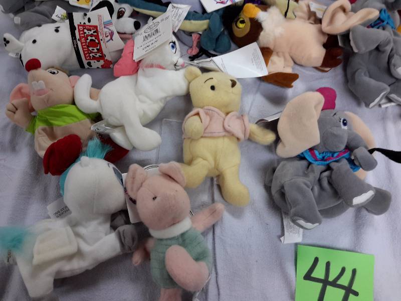 Misc. Disney Bean Bag, Plush Toys as pictured. See last picture of the group for description