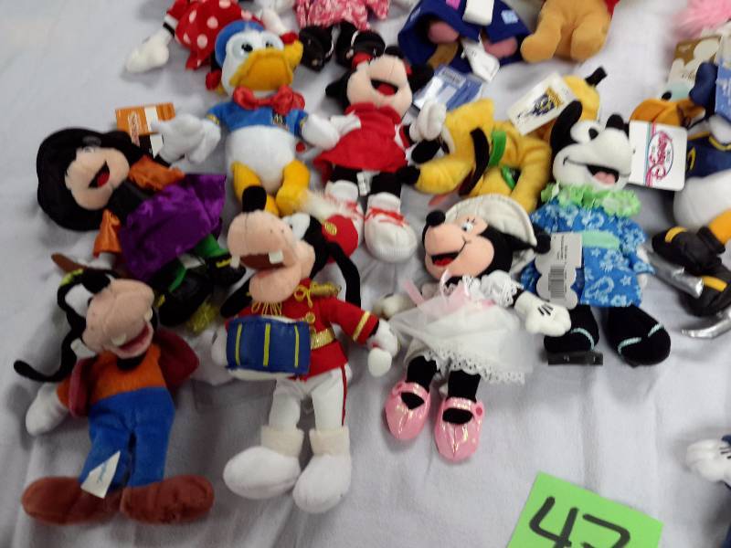 Misc. Disney Bean Bag, Plush Toys as pictured. See last picture of the group for description