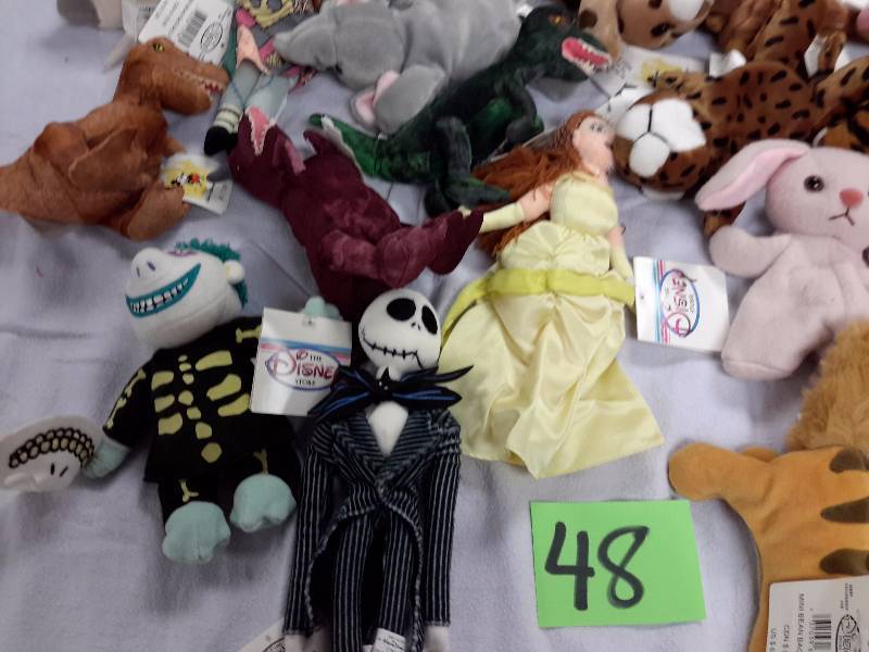 Misc. Disney Bean Bag, Plush Toys as pictured. See last picture of the group for description