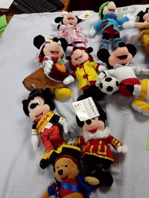Misc. Disney Bean Bag, Plush Toys as pictured. See last picture of the group for description