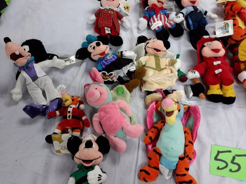 Misc. Disney Bean Bag, Plush Toys as pictured. See last picture of the group for description