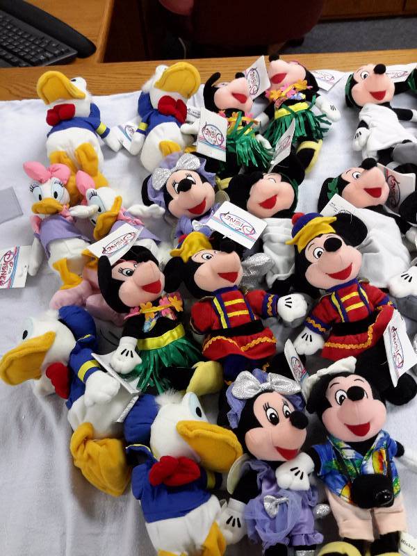 Misc. Disney Bean Bag, Plush Toys as pictured. See last picture of the group for description