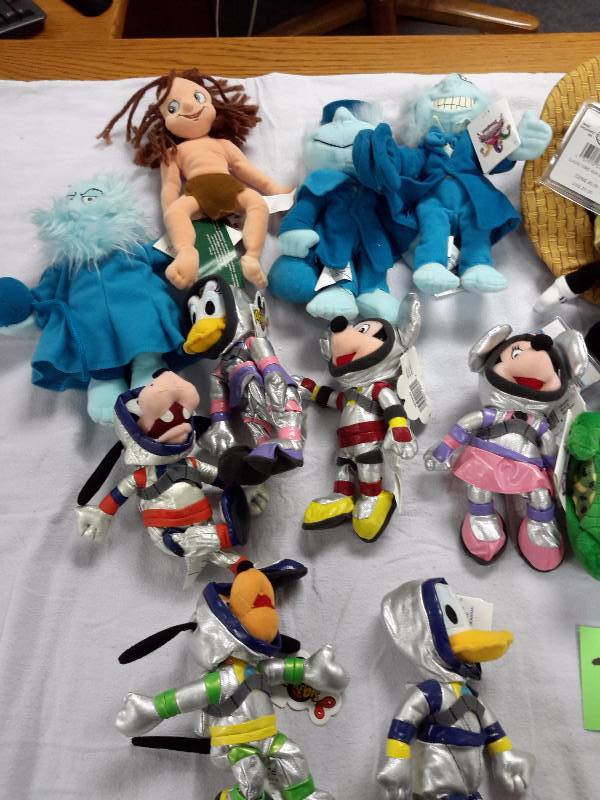 Misc. Disney Bean Bag, Plush Toys as pictured. See last picture of the group for description