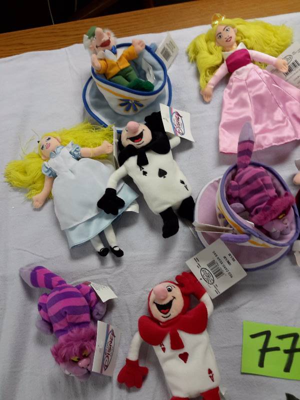 Misc. Disney Bean Bag, Plush Toys as pictured. See last picture of the group for description