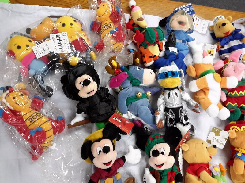 Misc. Disney Bean Bag, Plush Toys as pictured.
