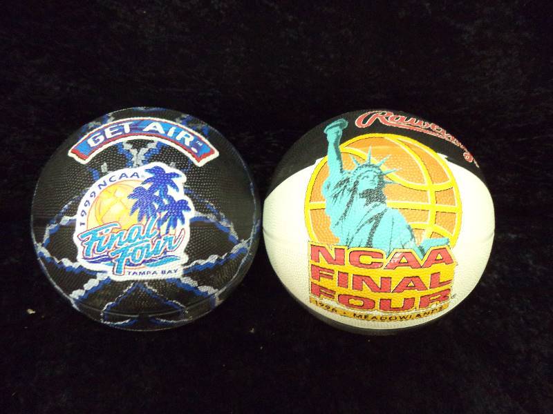 lot 16 image: Pair - 1996 & 1999 NCAA Final Four Basketballs