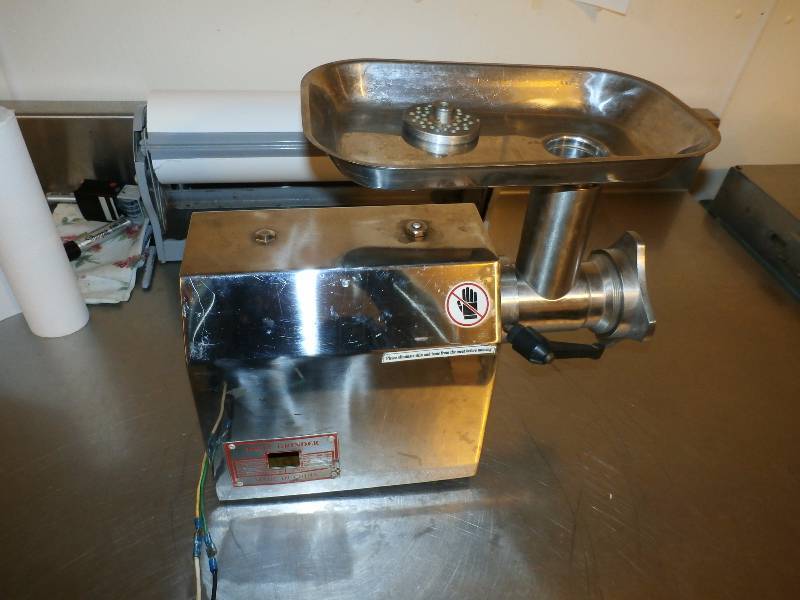 lot 10 image: meat grinder, switch has been bypassed.