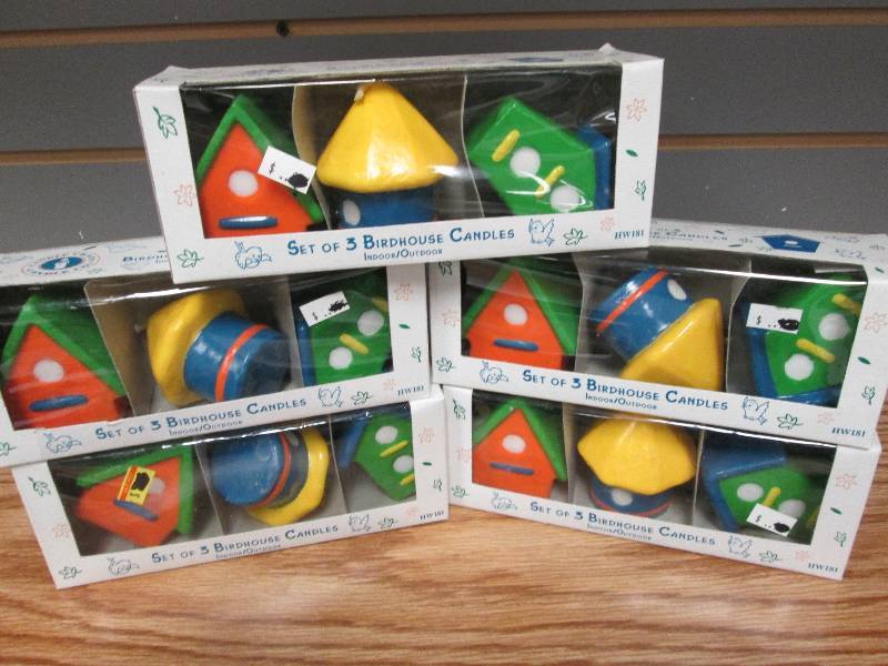 Lot of 5 packs Birdhouse Candles 3...