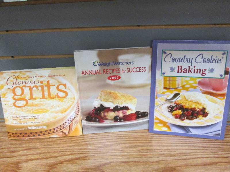 Lot of 3 assorted cookbooks -see im...