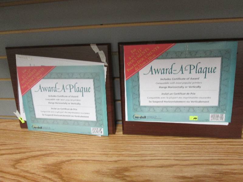 Lot of 2 Award- A-Plaque for 8 12 ...