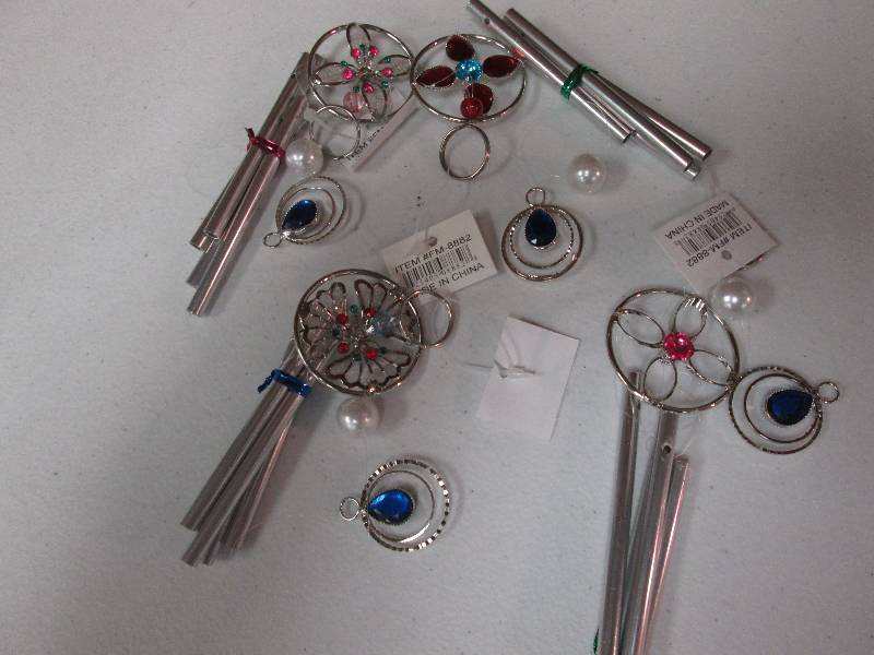 Lot of 4 mini assorted windchimes...