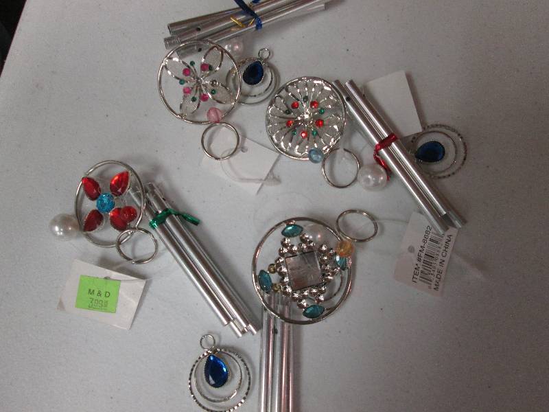 Lot of 4 mini assorted windchimes...