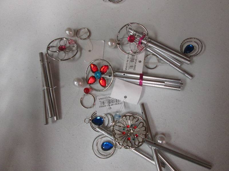 Lot of 4 mini assorted windchimes...