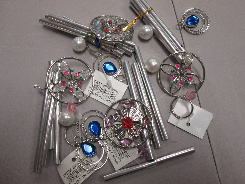 Lot of 4 mini assorted windchimes...