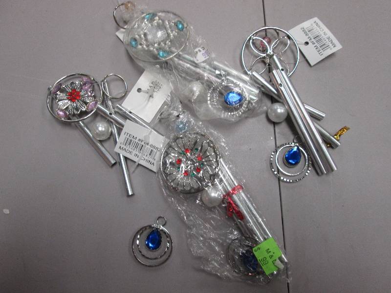 Lot of 4 mini assorted windchimes...