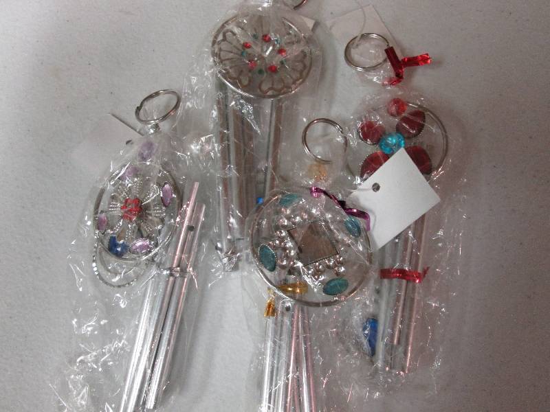 Lot of 4 mini assorted windchimes...