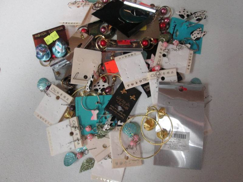 Large lot assorted earrings...