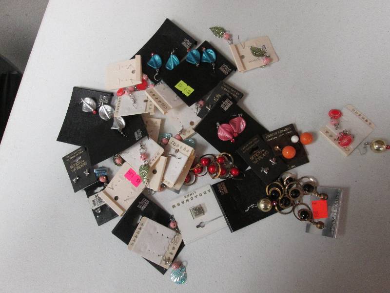 Large lot assorted earrings...