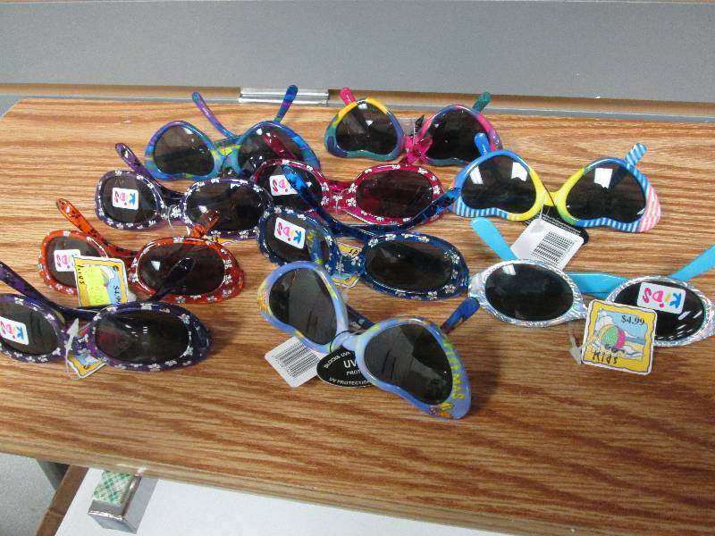Lot of 10 kids sun glasses...